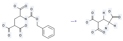 1,1,3-Propanetricarboxylicacid, 3-amino- can be obtained by Benzyloxycarbonyl-g-carboxy-DL-glutamic acid